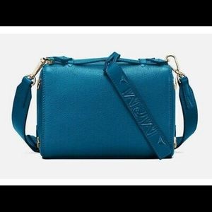 MCM Blue Lagoon Leather Boston Bag NWT